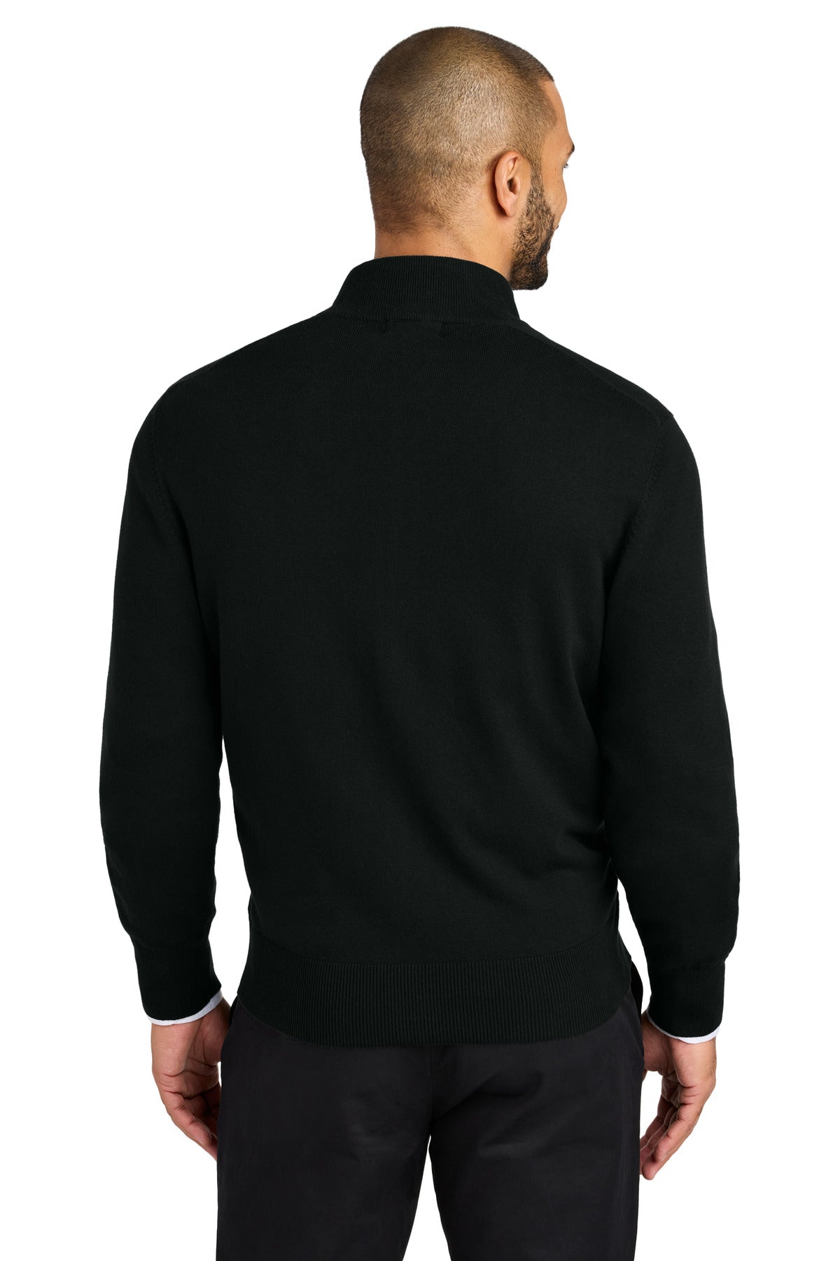 Port Authority Easy Care Full-Zip Sweater - Deep Black