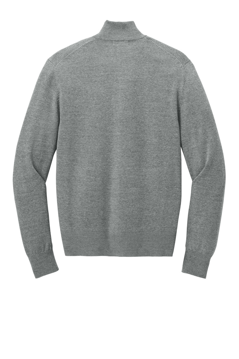 Port Authority Easy Care Full-Zip Sweater - Medium Heather Grey