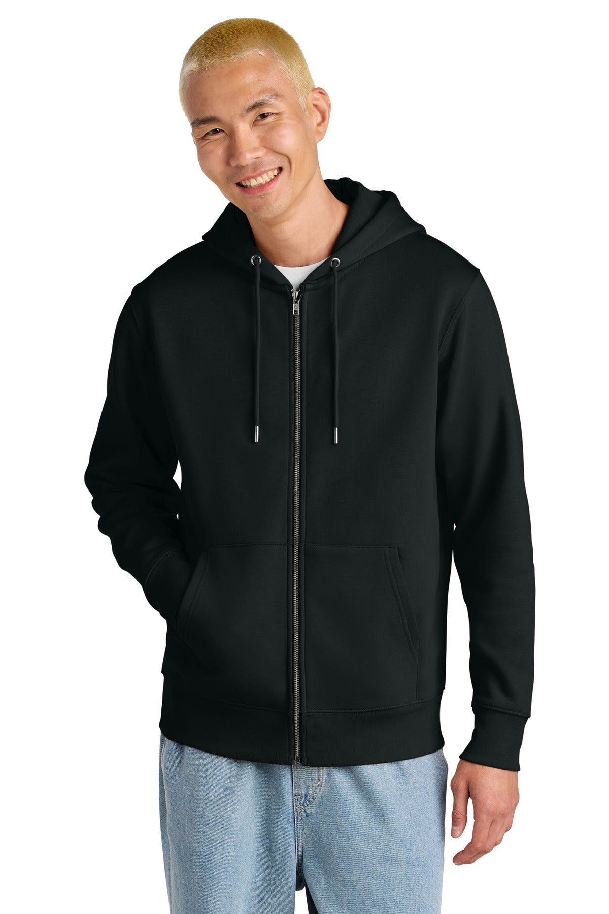 Stanley/Stella Unisex Cultivator 2.0 Full-Zip Hooded Sweatshirt - Black