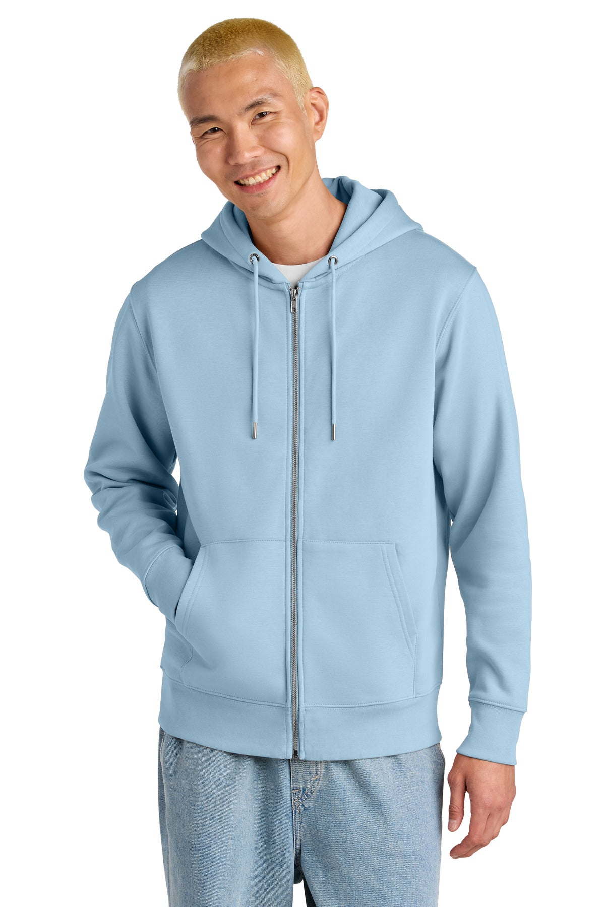 Stanley/Stella Unisex Cultivator 2.0 Full-Zip Hooded Sweatshirt - Blue Soul