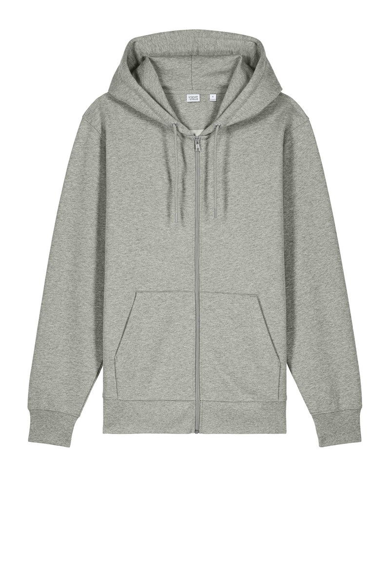 Stanley/Stella Unisex Cultivator 2.0 Full-Zip Hooded Sweatshirt - Heather Grey