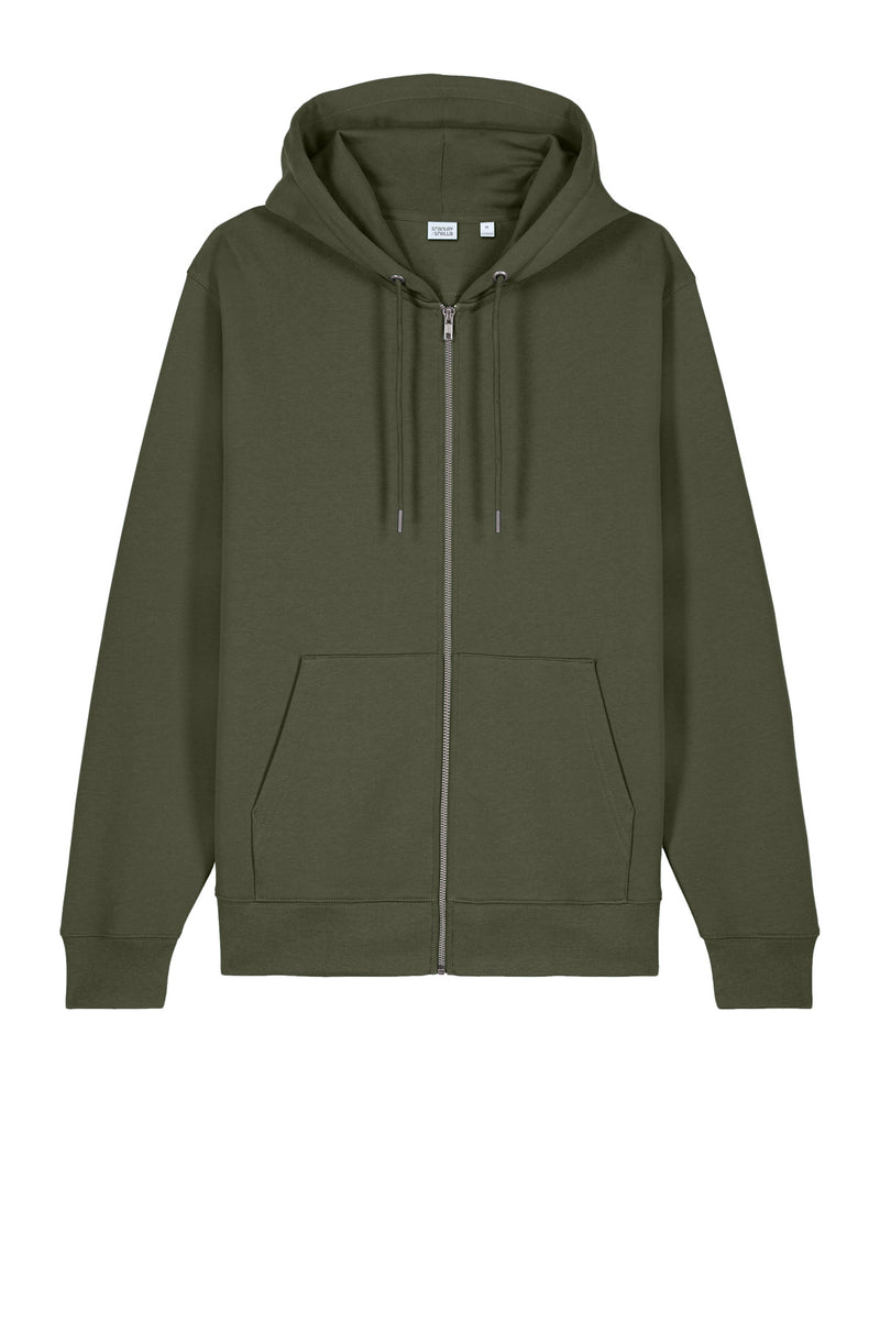 Stanley/Stella Unisex Cultivator 2.0 Full-Zip Hooded Sweatshirt - Khaki Green
