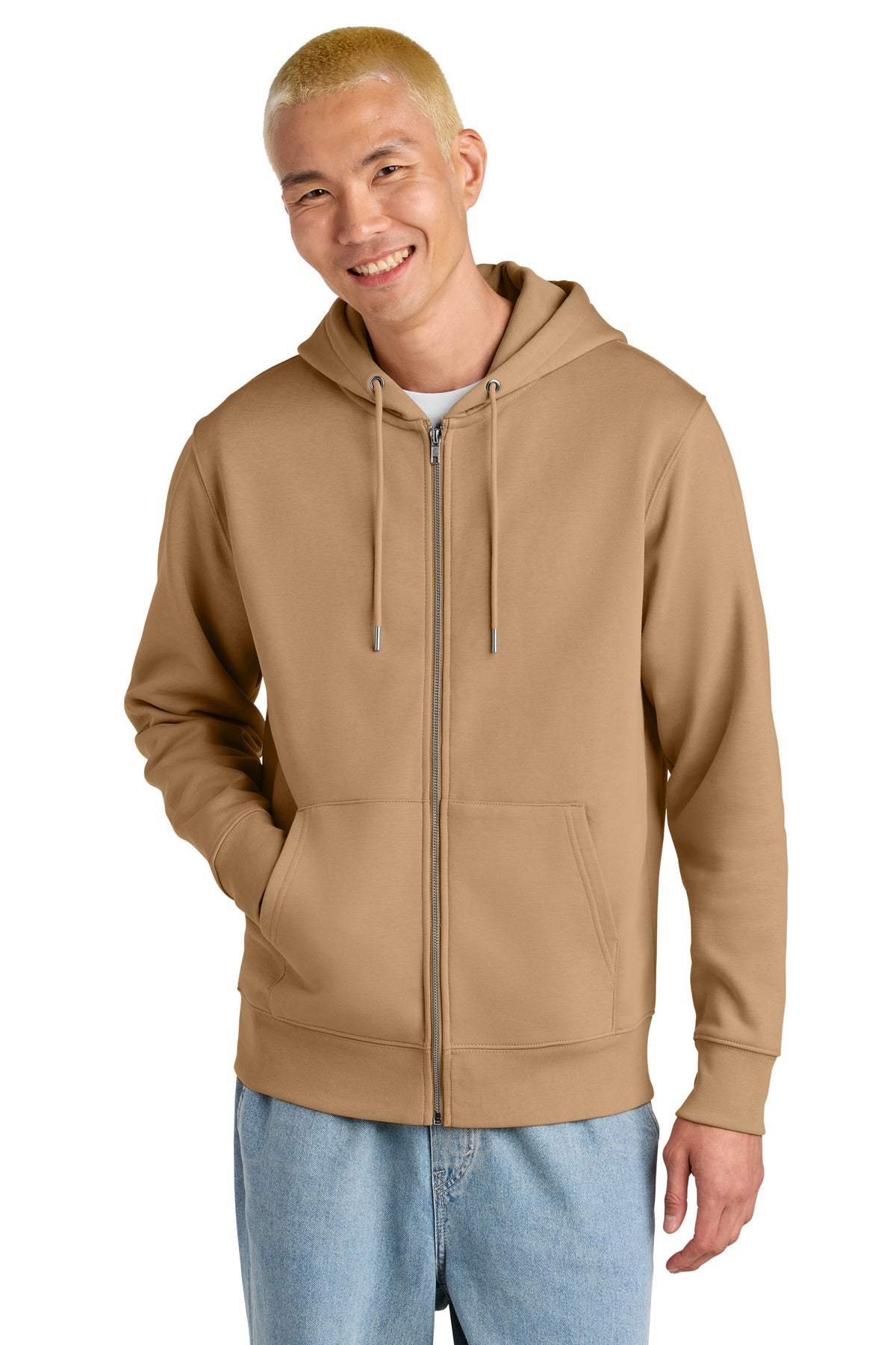 Stanley/Stella Unisex Cultivator 2.0 Full-Zip Hooded Sweatshirt - Latte