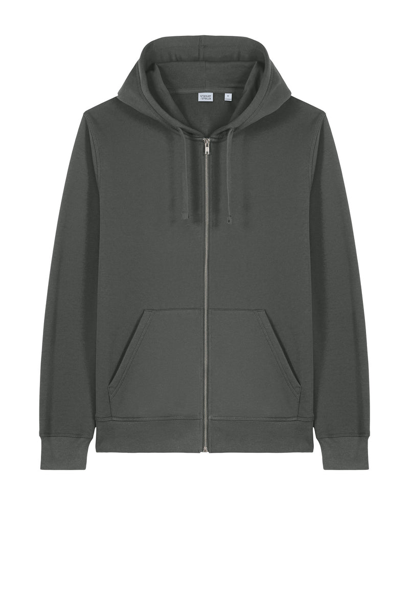 Stanley/Stella Unisex Mixer Full-Zip Hooded Sweatshirt - Anthracite