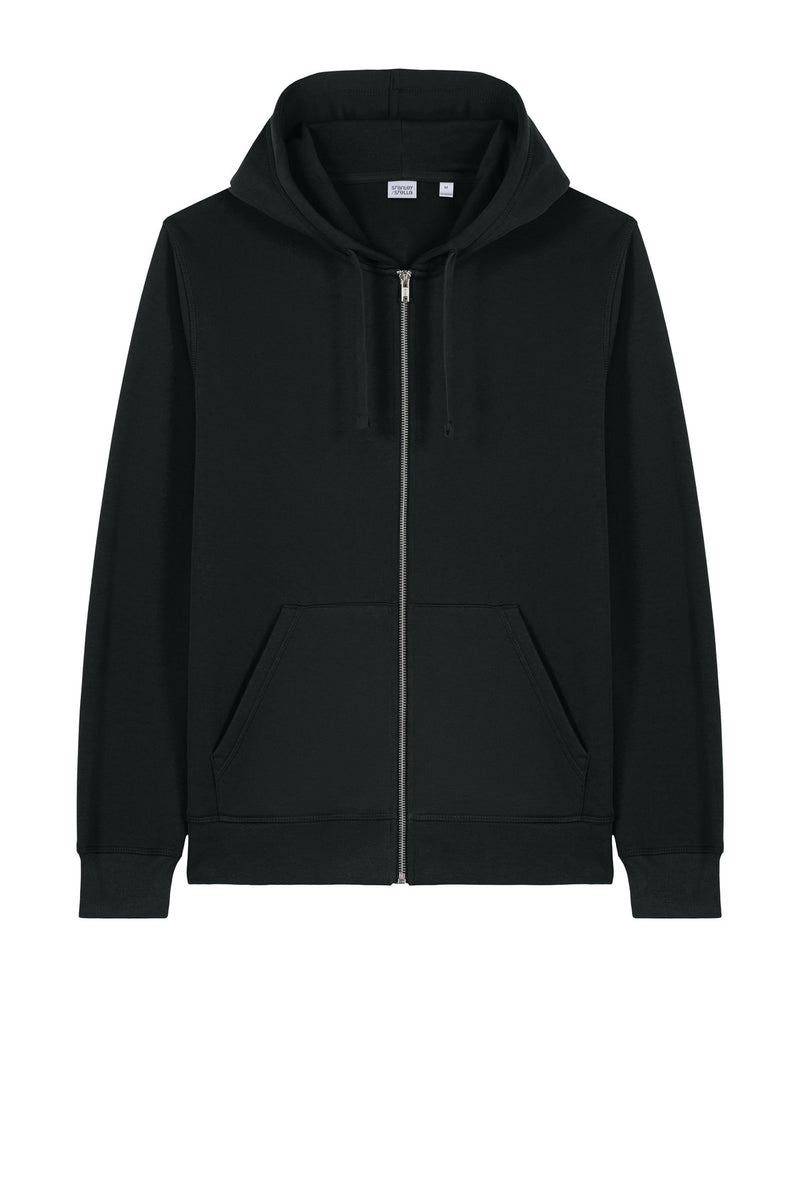 Stanley/Stella Unisex Mixer Full-Zip Hooded Sweatshirt - Black