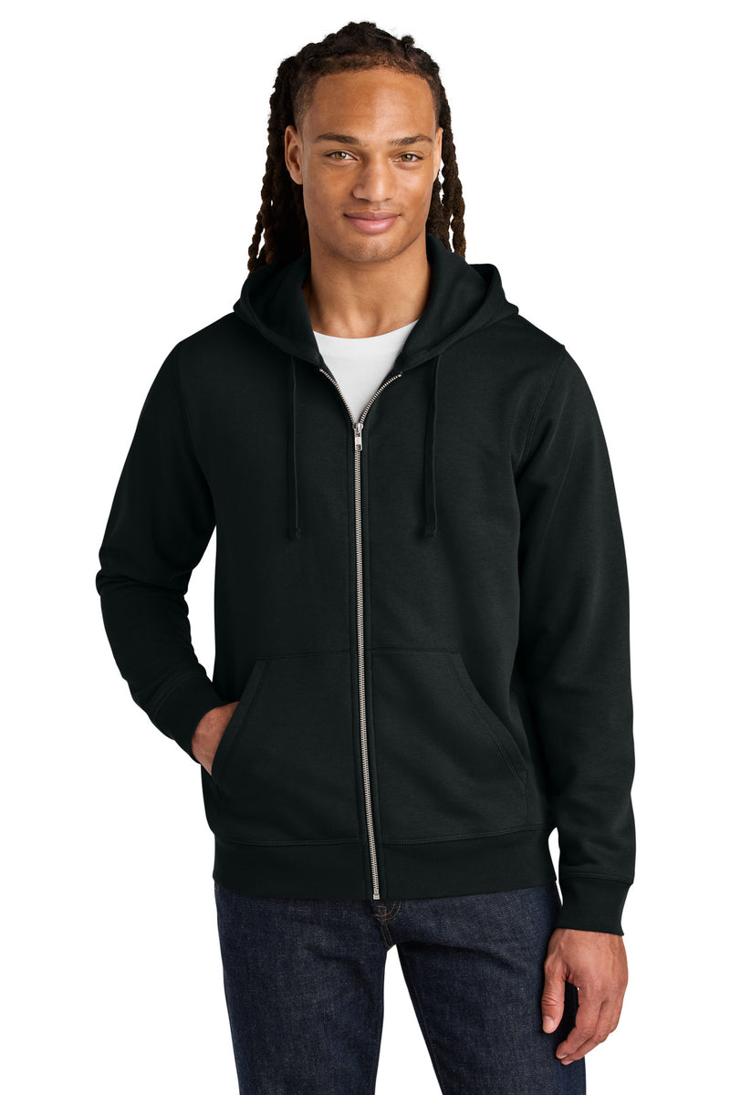 Stanley/Stella Unisex Mixer Full-Zip Hooded Sweatshirt - Black