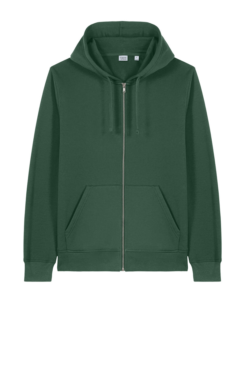 Stanley/Stella Unisex Mixer Full-Zip Hooded Sweatshirt - Bottle Green
