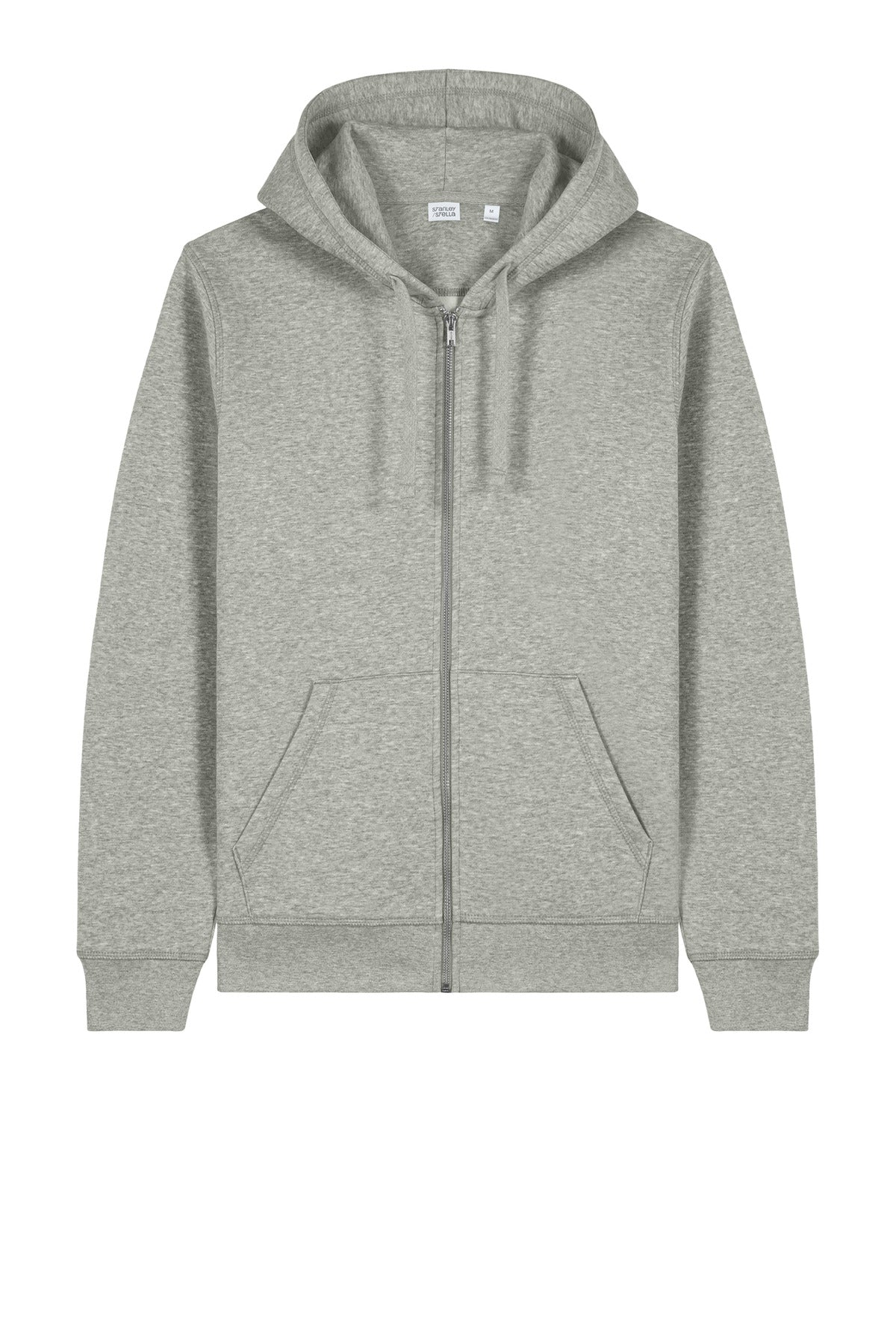 Stanley/Stella Unisex Mixer Full-Zip Hooded Sweatshirt - Heather Grey
