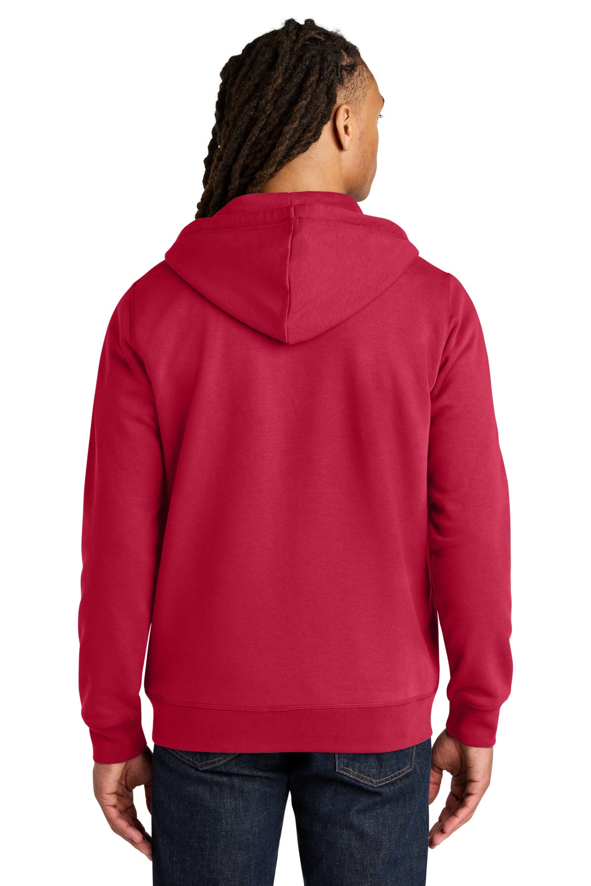Stanley/Stella Unisex Mixer Full-Zip Hooded Sweatshirt - Red