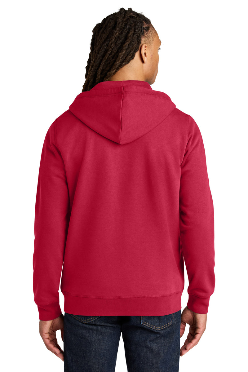 Stanley/Stella Unisex Mixer Full-Zip Hooded Sweatshirt - Red