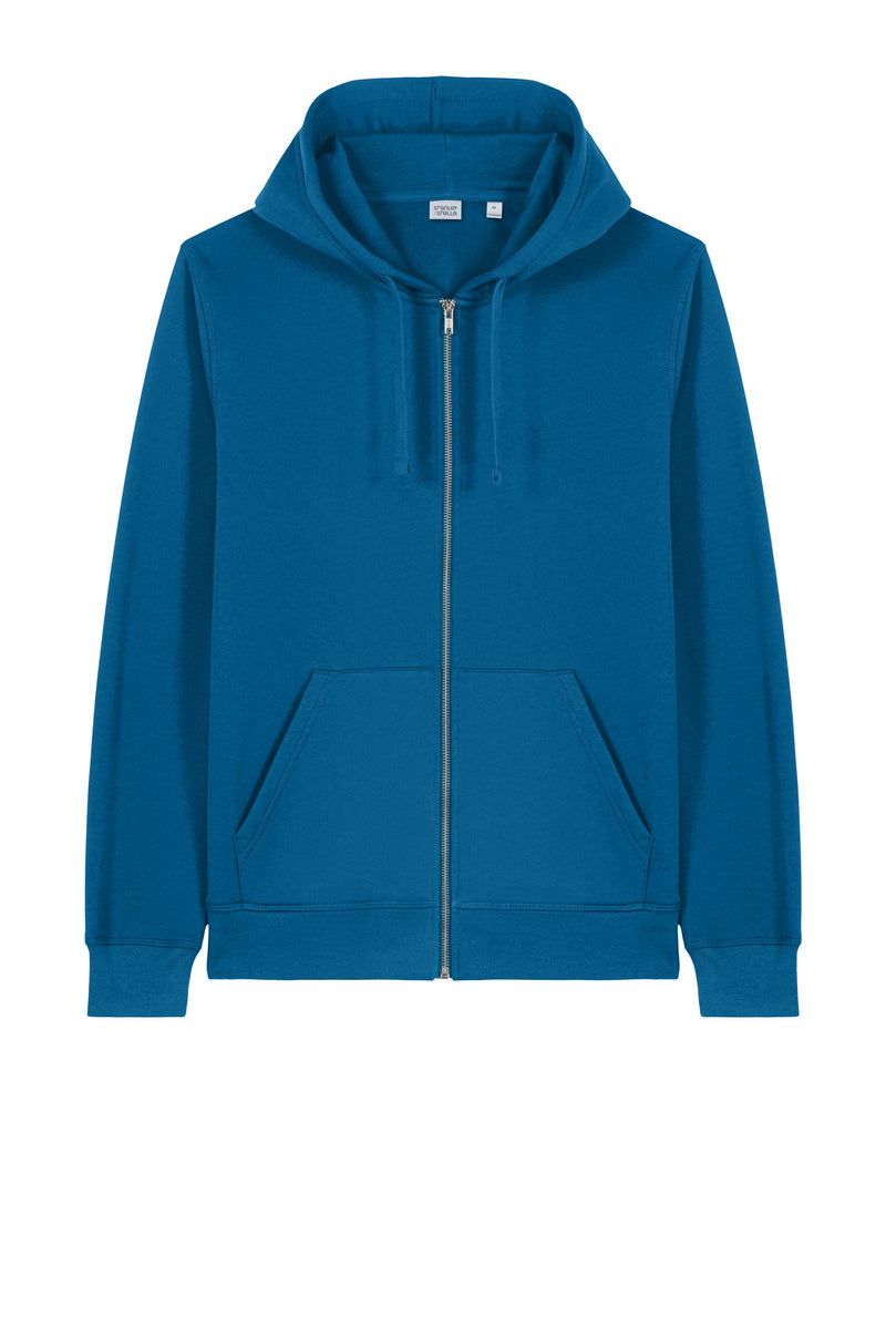 Stanley/Stella Unisex Mixer Full-Zip Hooded Sweatshirt - Royal Blue