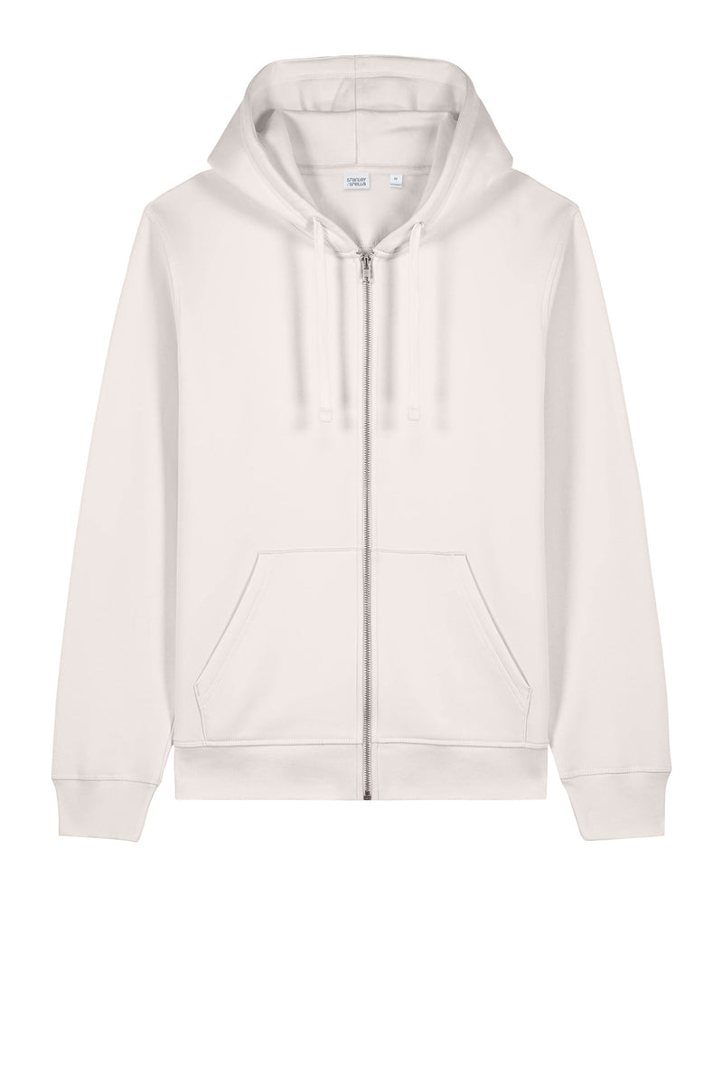 Stanley/Stella Unisex Mixer Full-Zip Hooded Sweatshirt - Vintage White