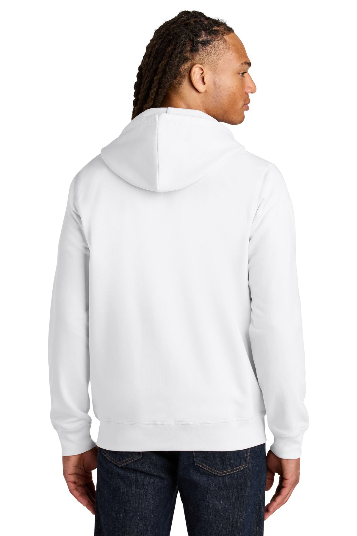 Stanley/Stella Unisex Mixer Full-Zip Hooded Sweatshirt - White