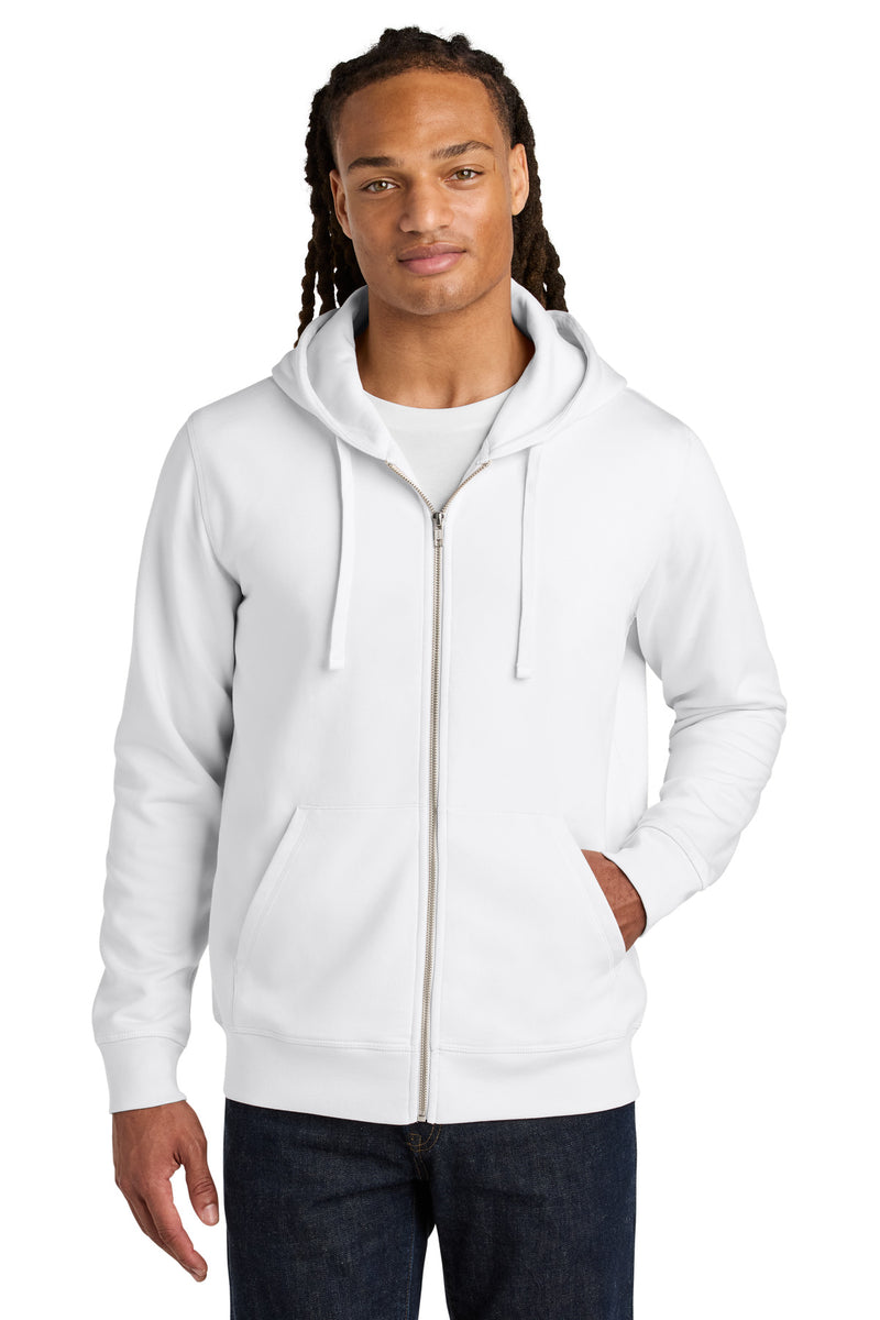 Stanley/Stella Unisex Mixer Full-Zip Hooded Sweatshirt - White