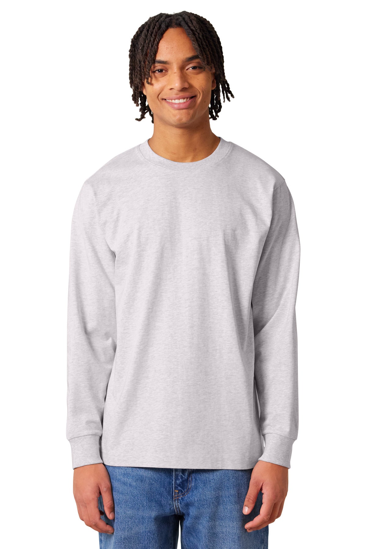 Stanley/Stella Unisex Freestyler Heavyweight Long Sleeve Tee - Cool Heather Grey