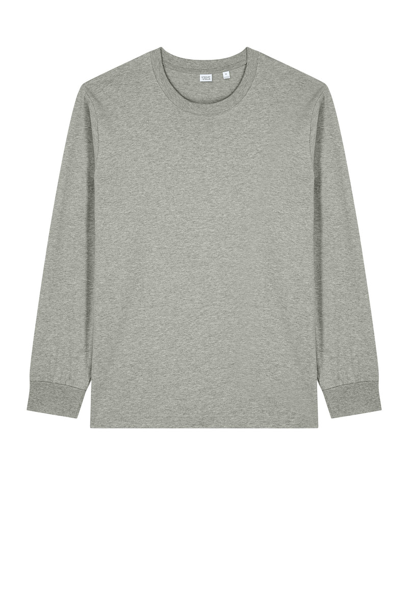 Stanley/Stella Unisex Freestyler Heavyweight Long Sleeve Tee - Heather Grey