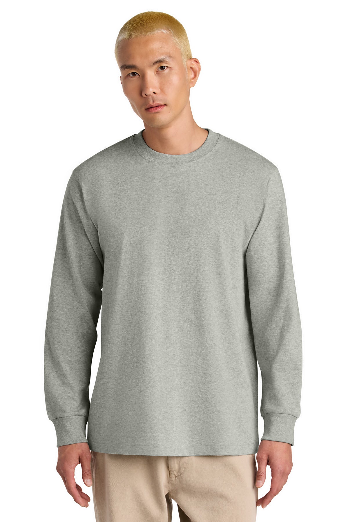 Stanley/Stella Unisex Freestyler Heavyweight Long Sleeve Tee - Heather Grey
