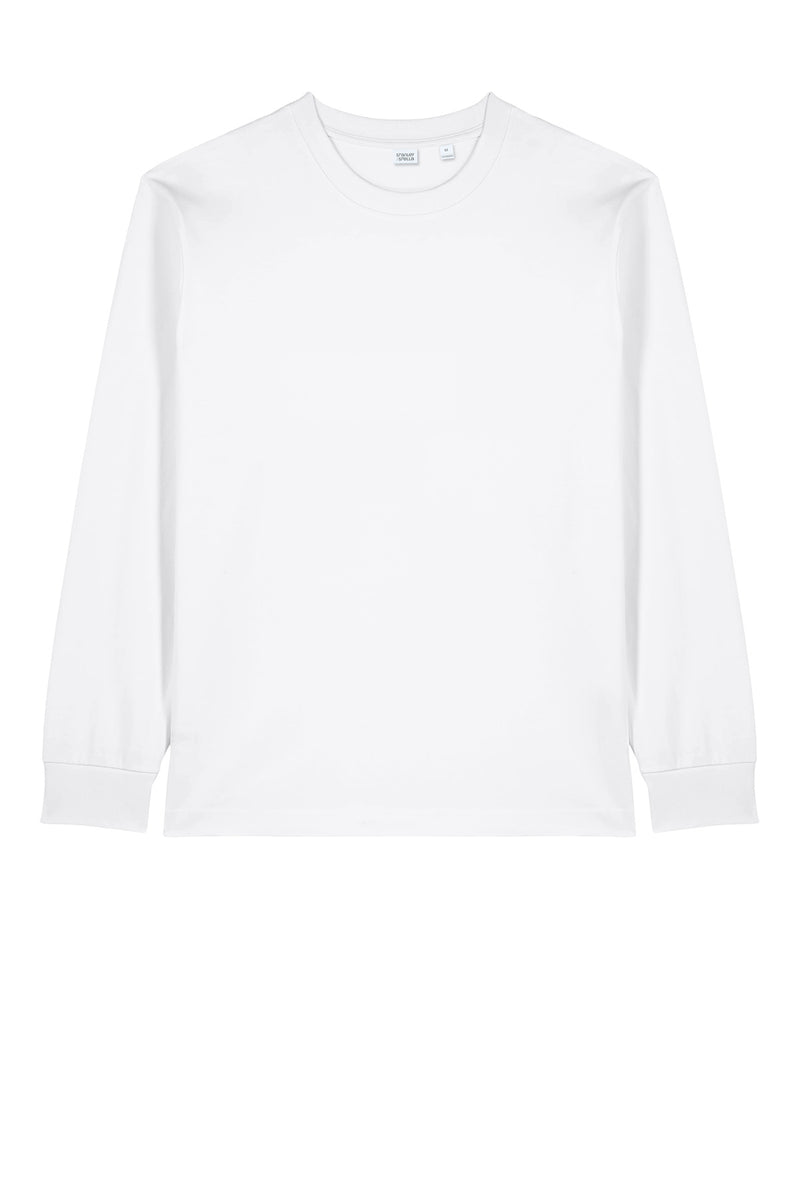 Stanley/Stella Unisex Freestyler Heavyweight Long Sleeve Tee - White