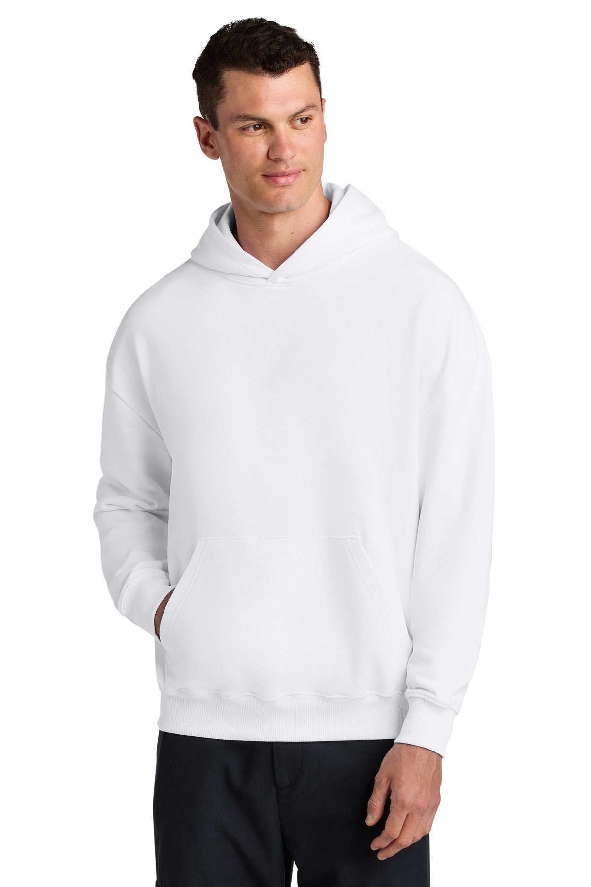 Stanley/Stella Unisex Cooper Dry Hooded Sweatshirt - White