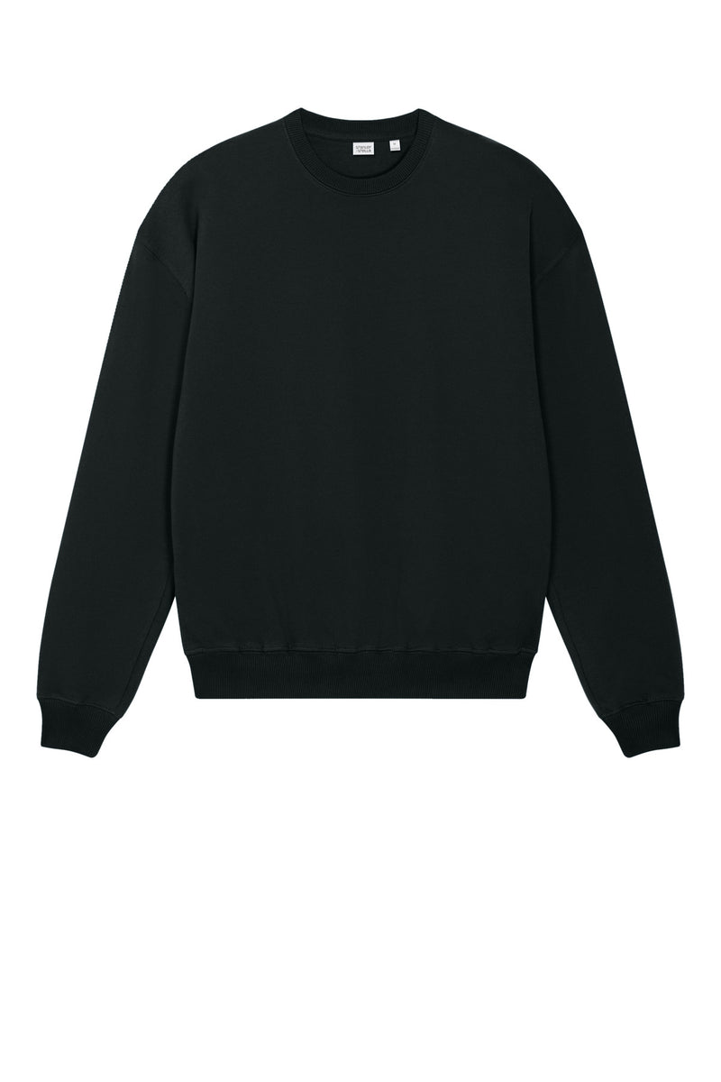 Stanley/Stella Unisex Ledger Dry Crewneck Sweatshirt - Black