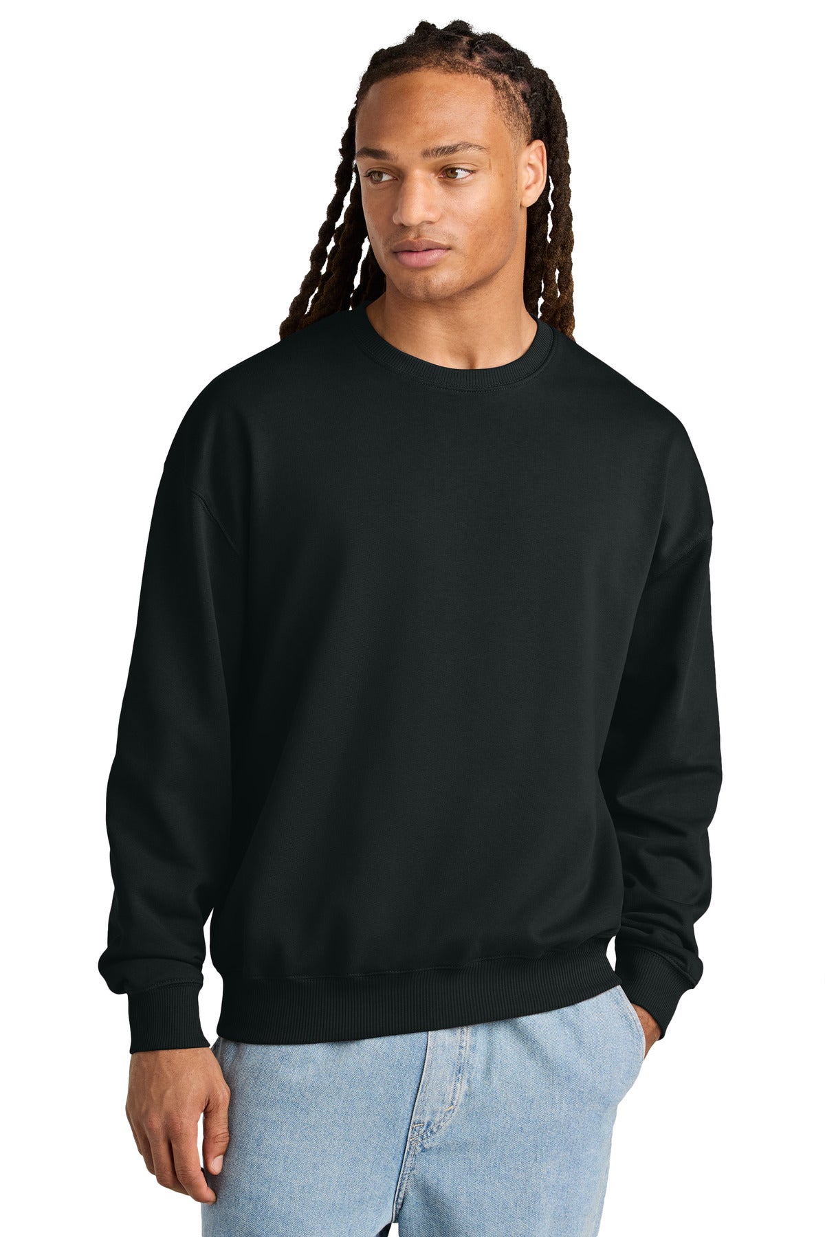 Stanley/Stella Unisex Ledger Dry Crewneck Sweatshirt - Black
