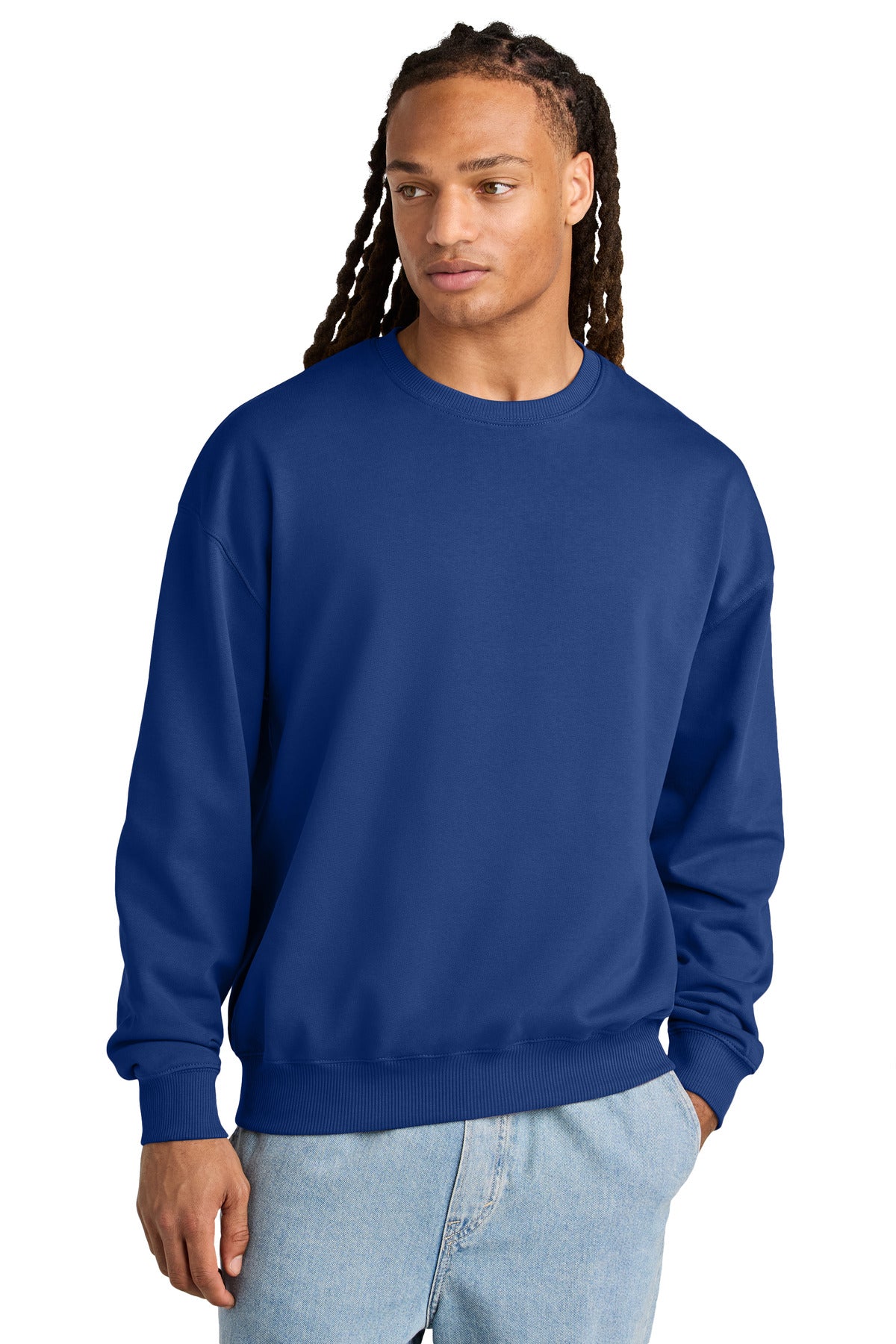 Stanley/Stella Unisex Ledger Dry Crewneck Sweatshirt - Worker Blue