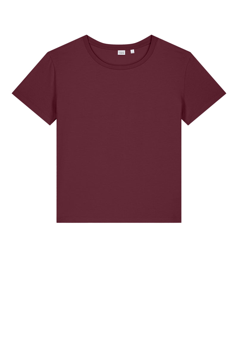 Stanley/Stella Women's Stella Serena Scoop Neck Tee - Burgundy