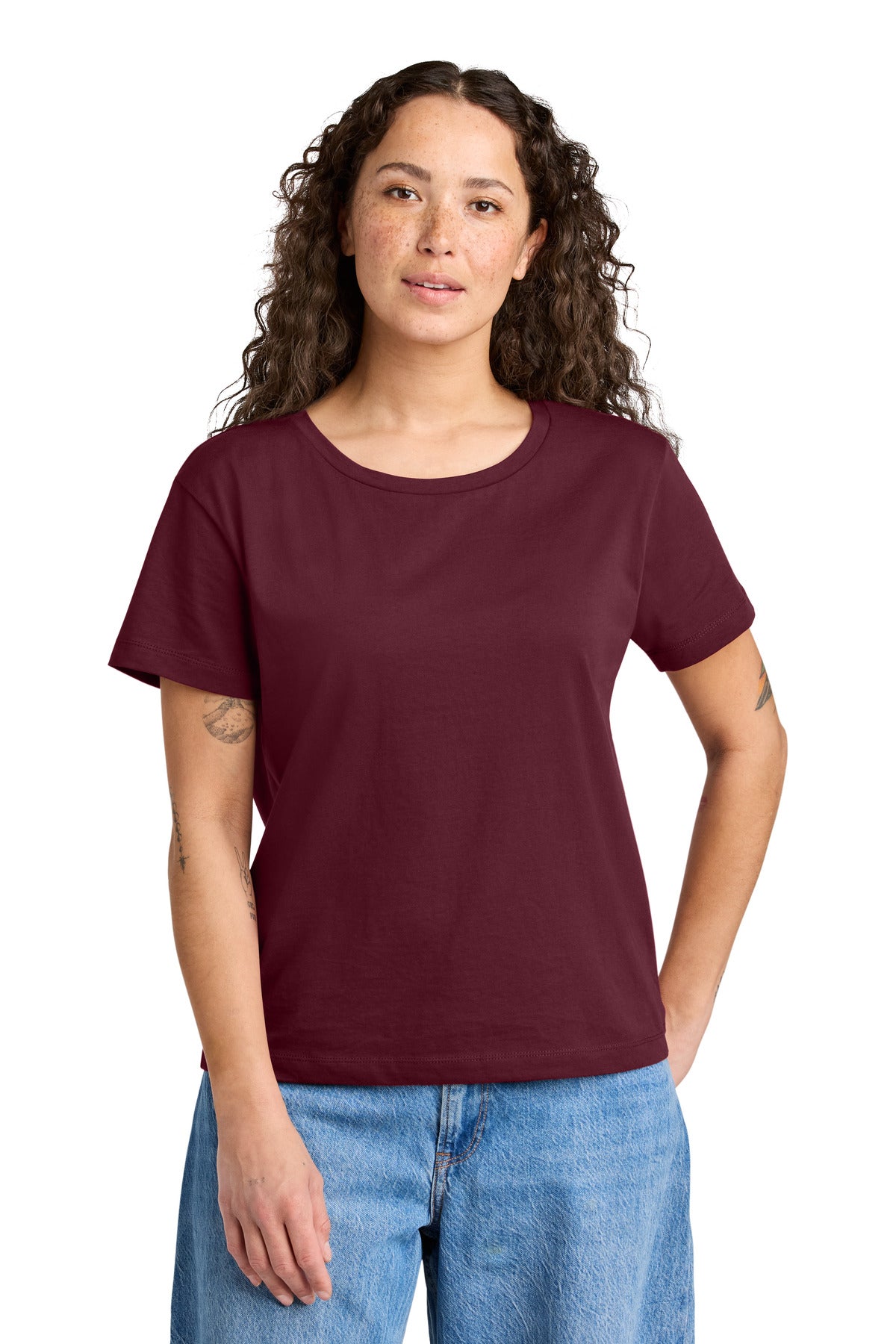 Stanley/Stella Women's Stella Serena Scoop Neck Tee - Burgundy