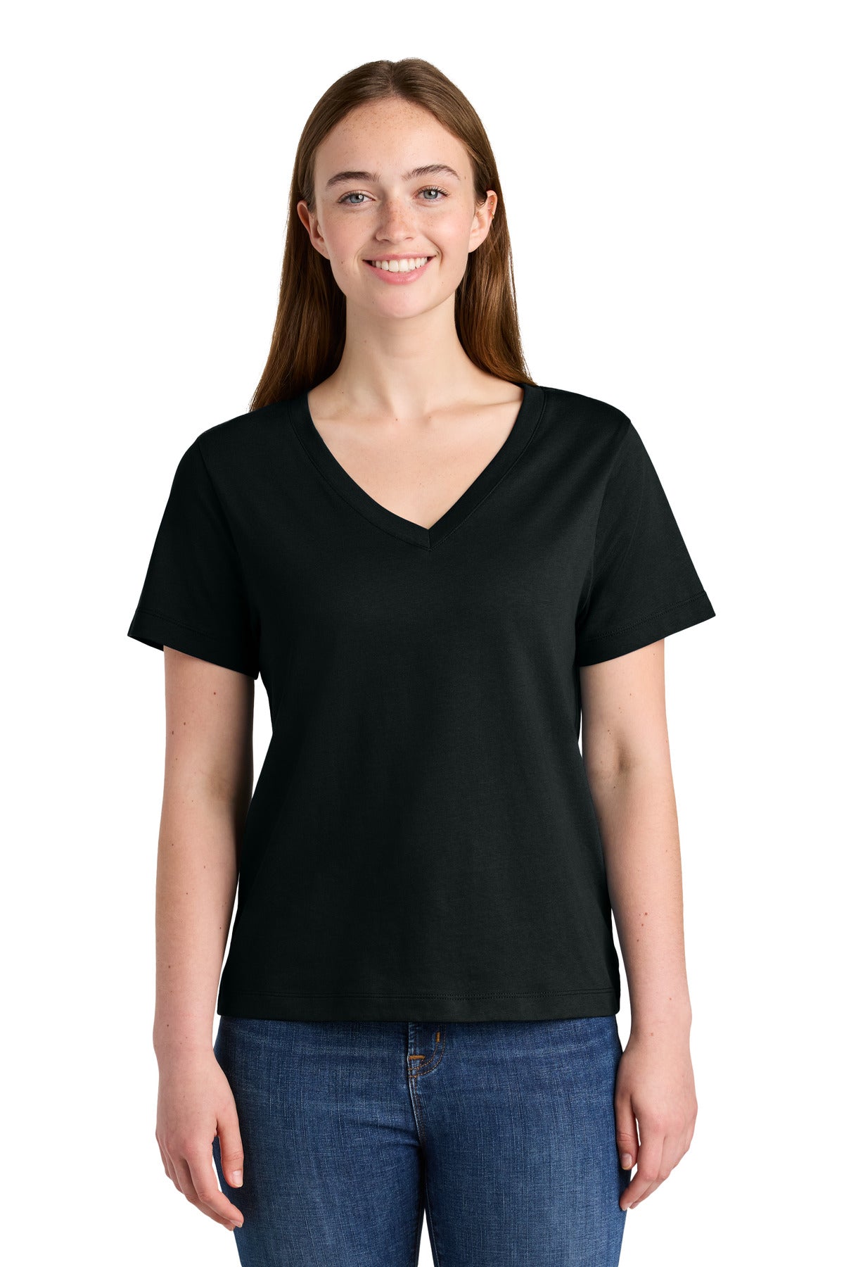 Stanley/Stella Women's Stella Isla V-Neck Tee - Black
