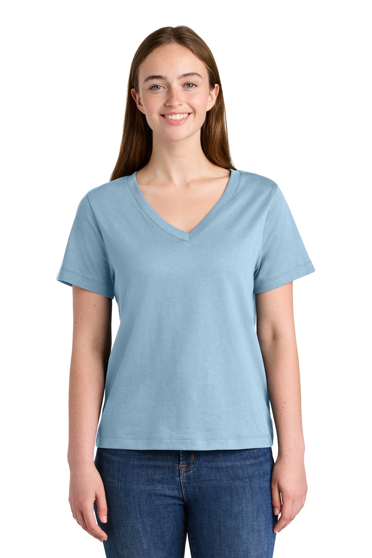Stanley/Stella Women's Stella Isla V-Neck Tee - Blue Soul