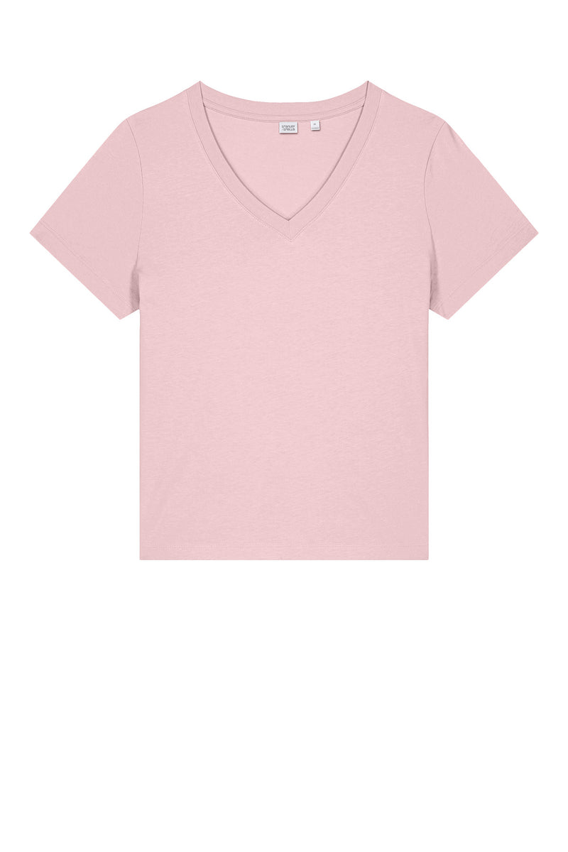 Stanley/Stella Women's Stella Isla V-Neck Tee - Cotton Pink