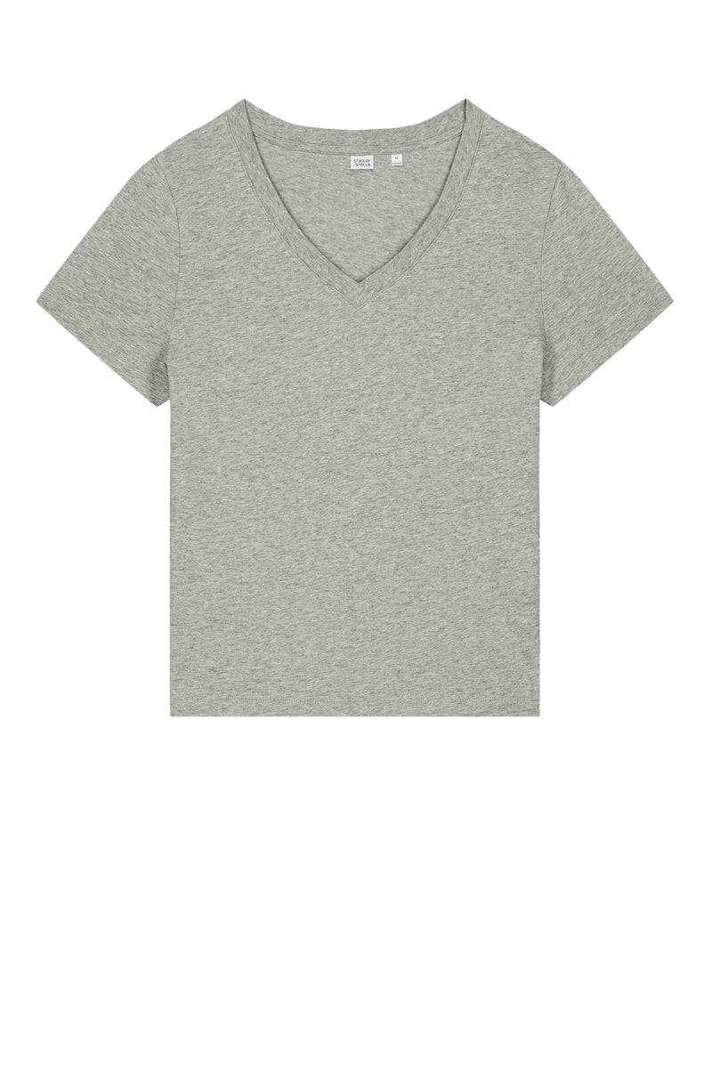 Stanley/Stella Women's Stella Isla V-Neck Tee - Heather Grey