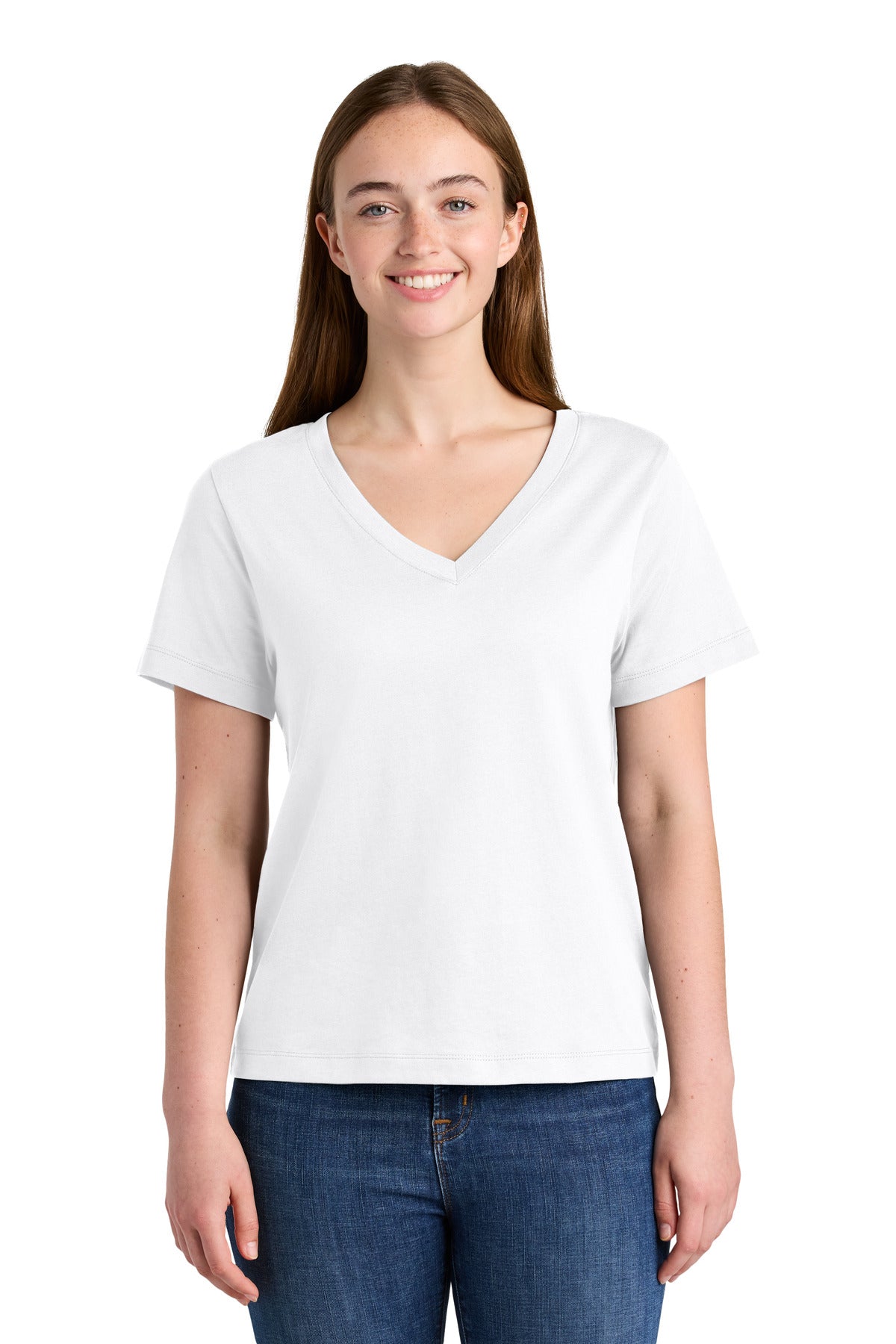 Stanley/Stella Women's Stella Isla V-Neck Tee - White