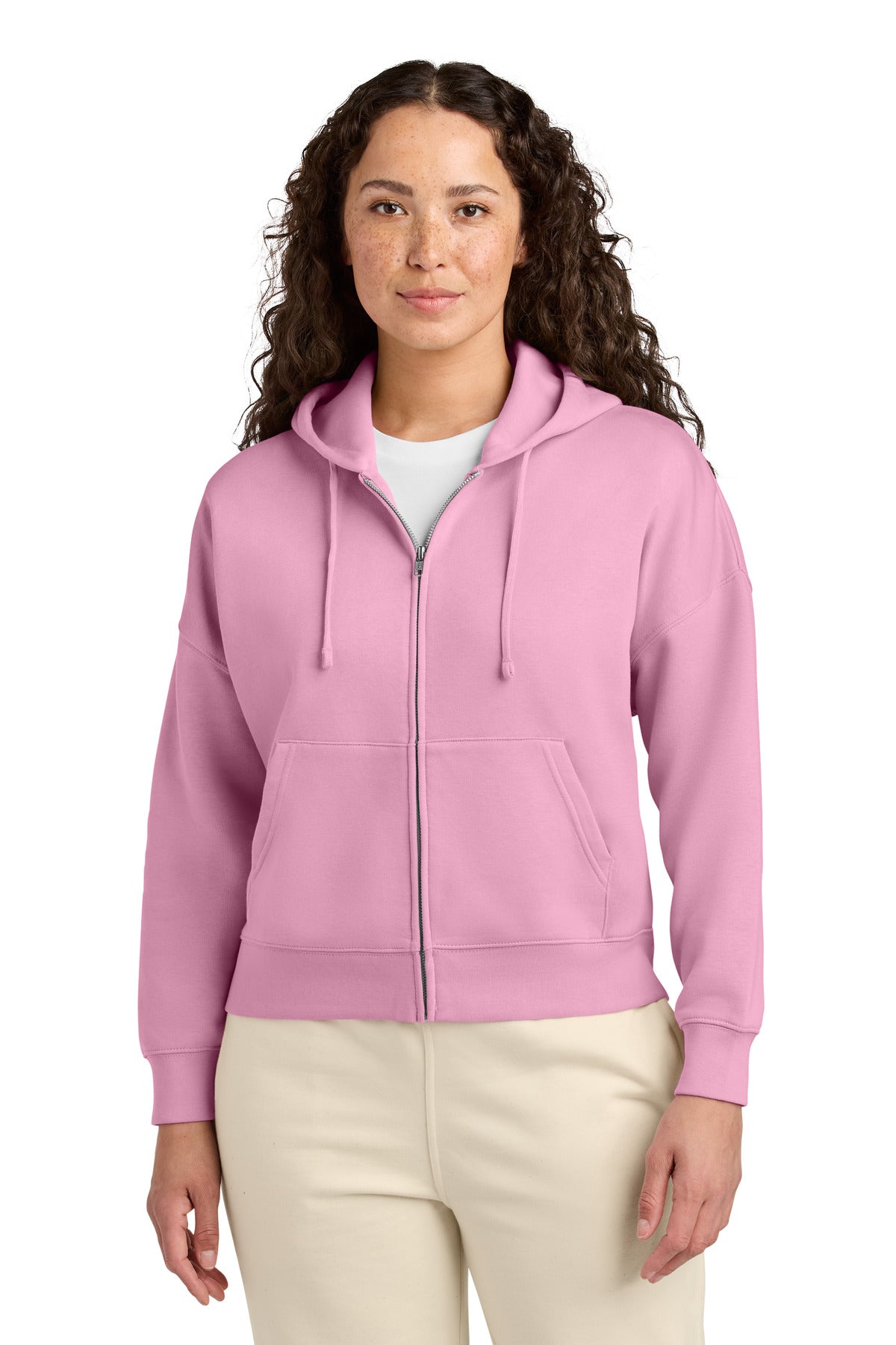 Stanley/Stella Women's Stella Ida Full-Zip Hooded Sweatshirt - Bubble Pink