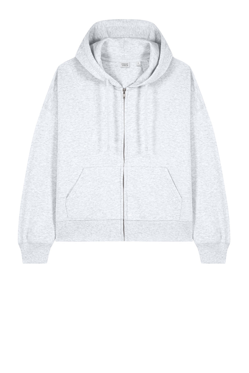 Stanley/Stella Women's Stella Ida Full-Zip Hooded Sweatshirt - Cool Heather Grey
