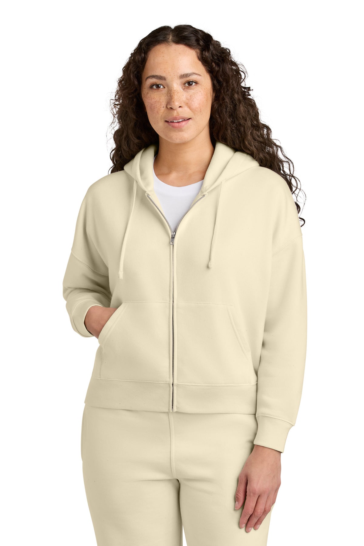 Stanley/Stella Women's Stella Ida Full-Zip Hooded Sweatshirt - Natural Raw