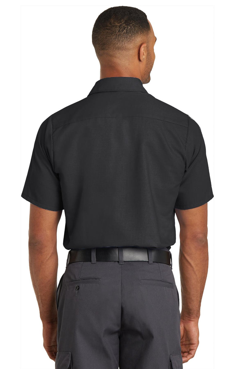 Red Kap Short Sleeve Solid Ripstop Shirt - Black