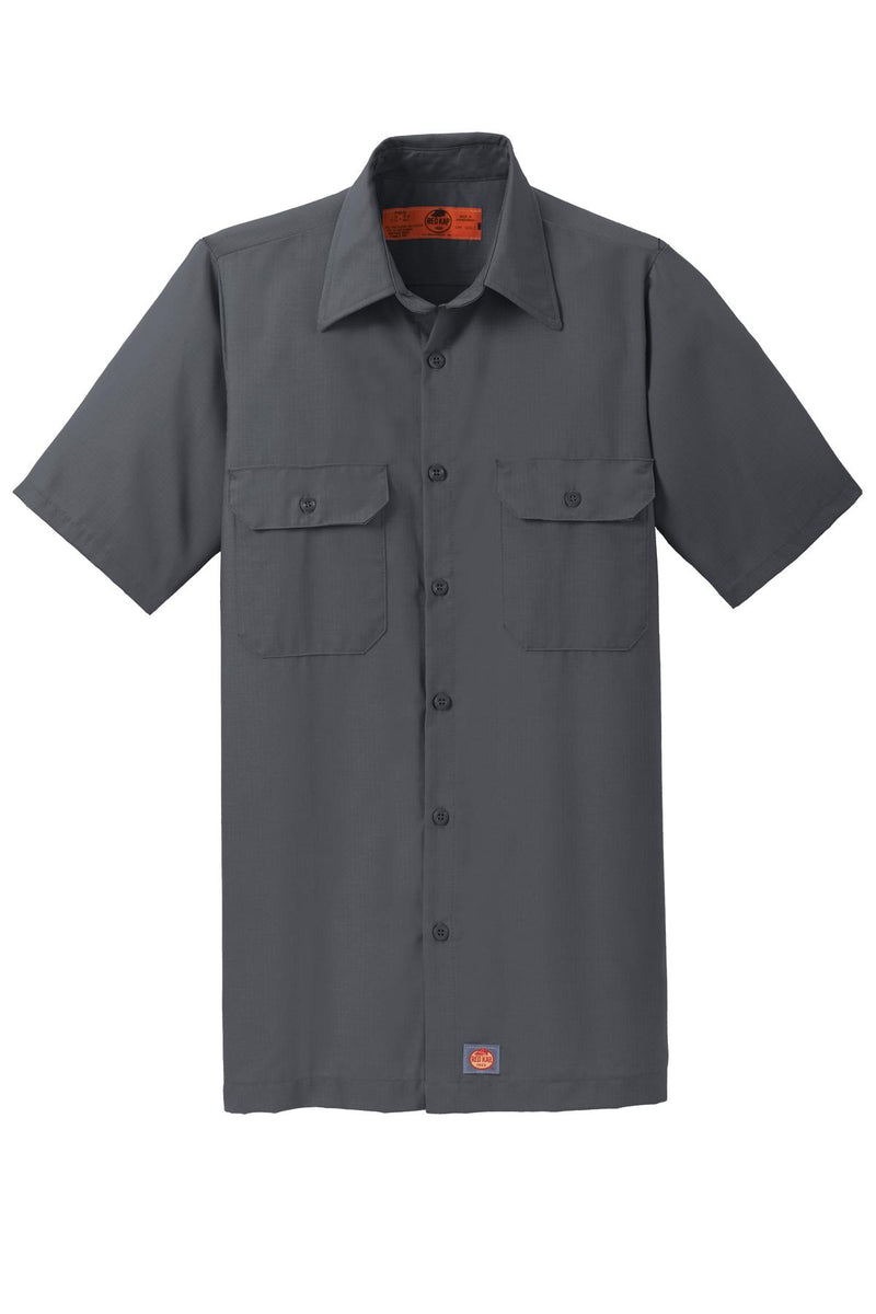 Red Kap Short Sleeve Solid Ripstop Shirt - Charcoal