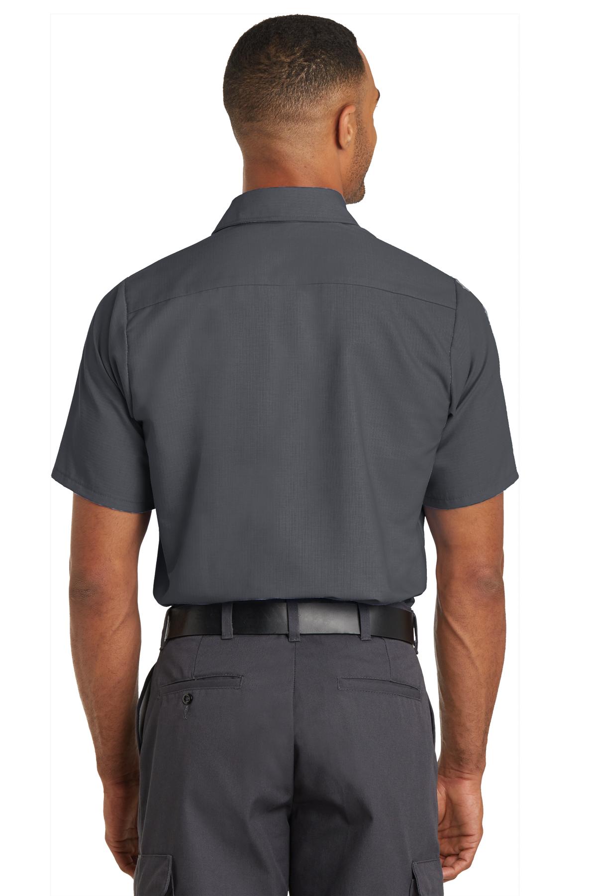 Red Kap Short Sleeve Solid Ripstop Shirt - Charcoal