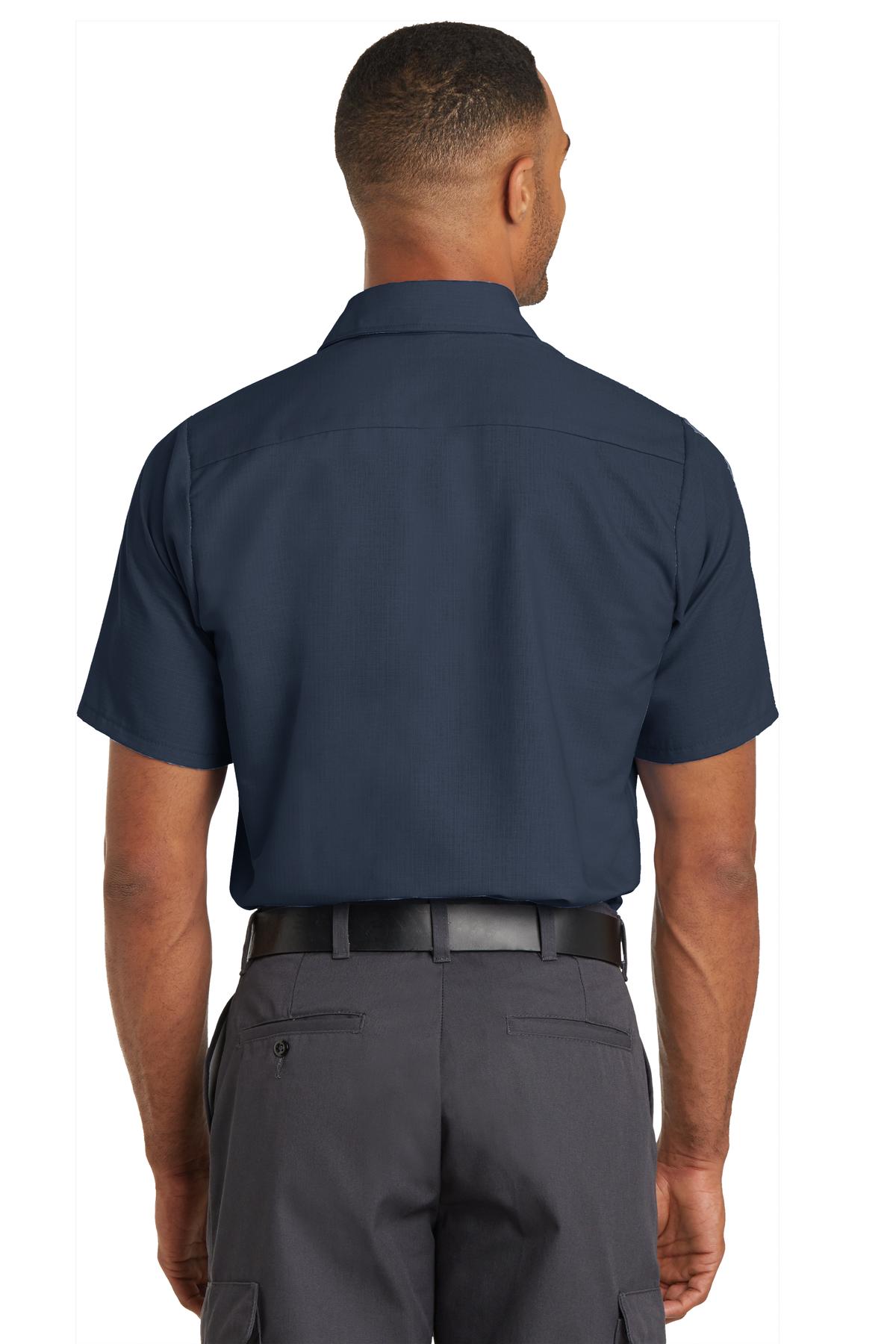 Red Kap Short Sleeve Solid Ripstop Shirt - Navy