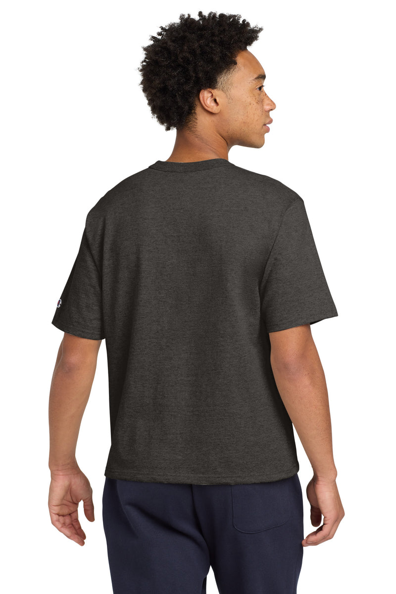 Champion   Heritage 7-Oz. Jersey Tee - Charcoal Heather