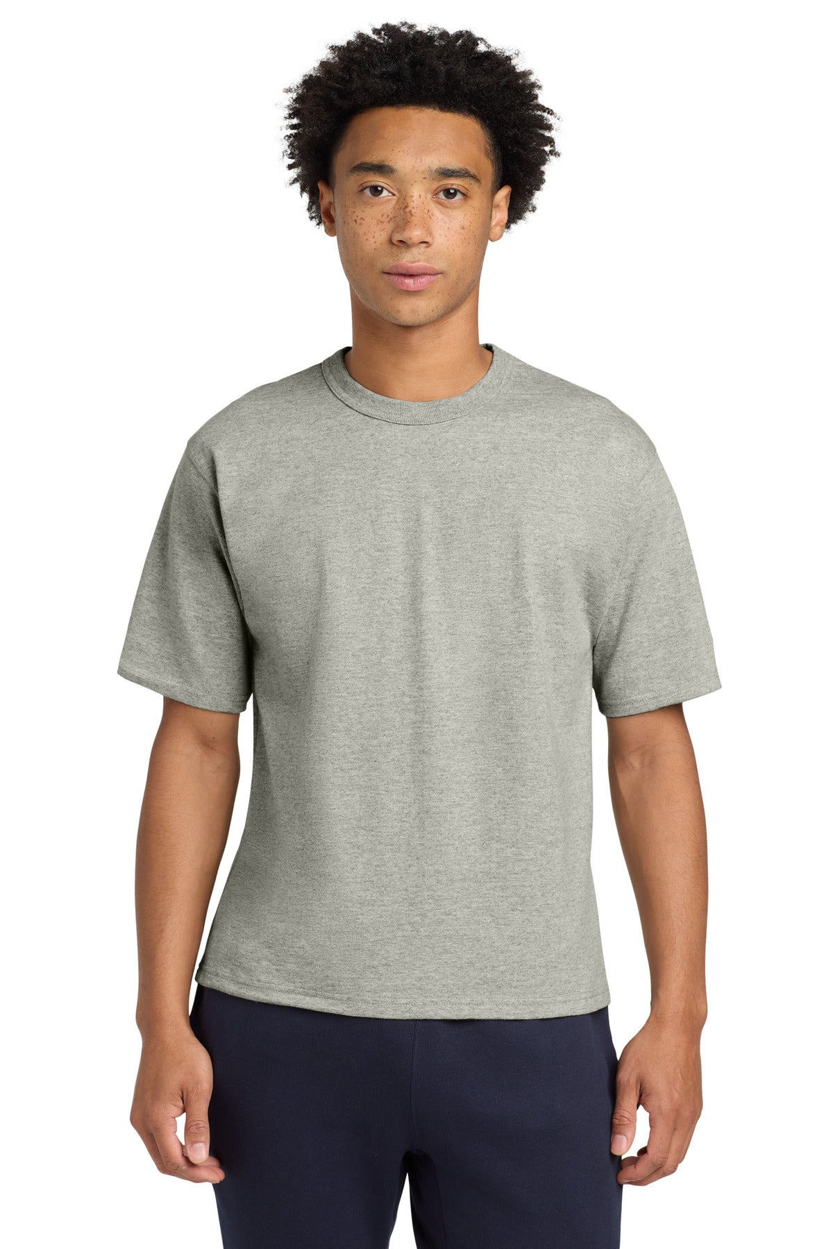 Champion   Heritage 7-Oz. Jersey Tee - Oxford Grey