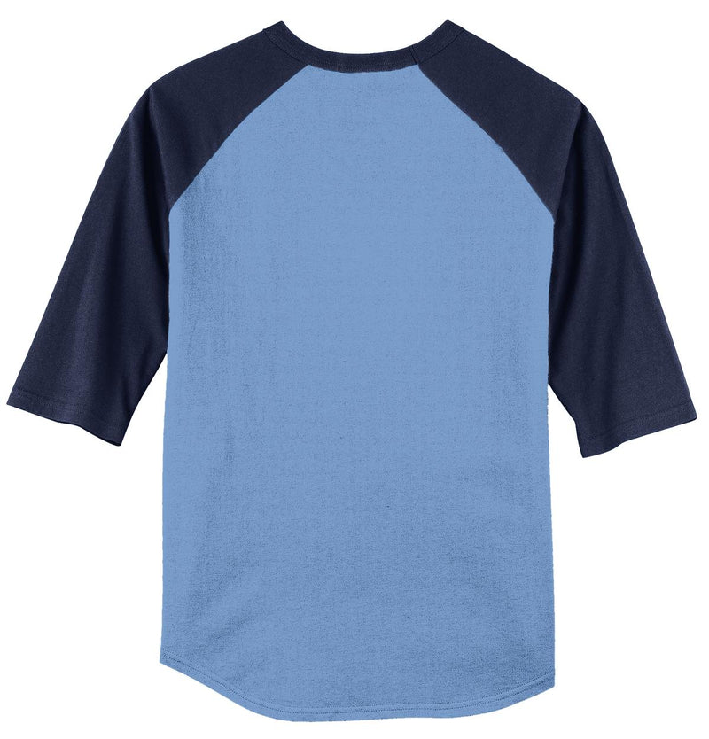 Sport-Tek Colorblock Raglan Jersey - Carolina Blue/ Navy