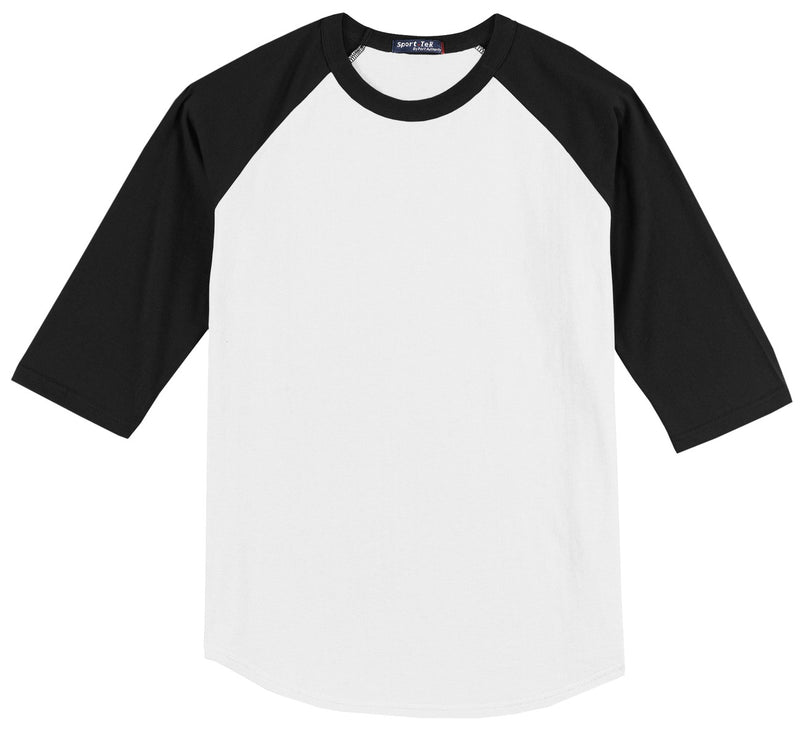 Sport-Tek Colorblock Raglan Jersey - White/ Black
