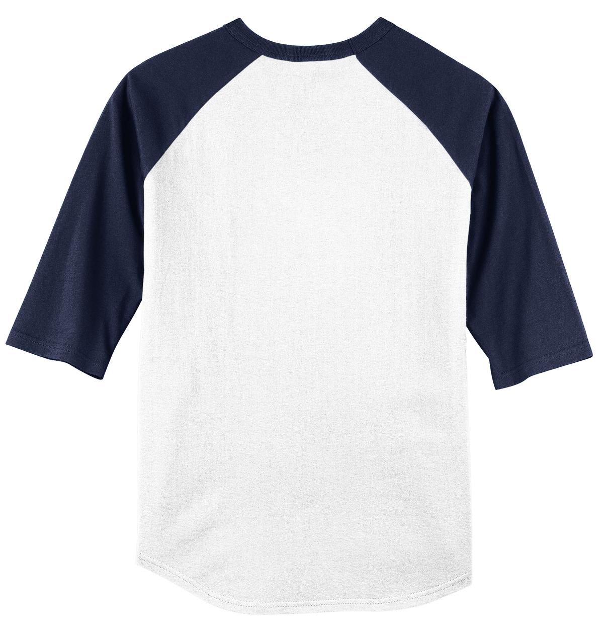 Sport-Tek Colorblock Raglan Jersey - White/ Navy