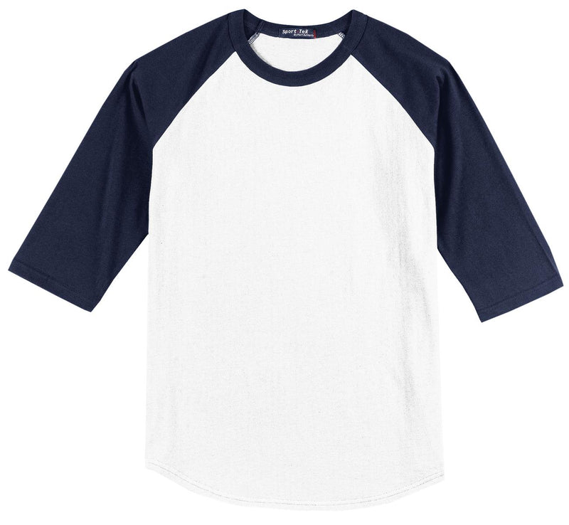 Sport-Tek Colorblock Raglan Jersey - White/ Navy