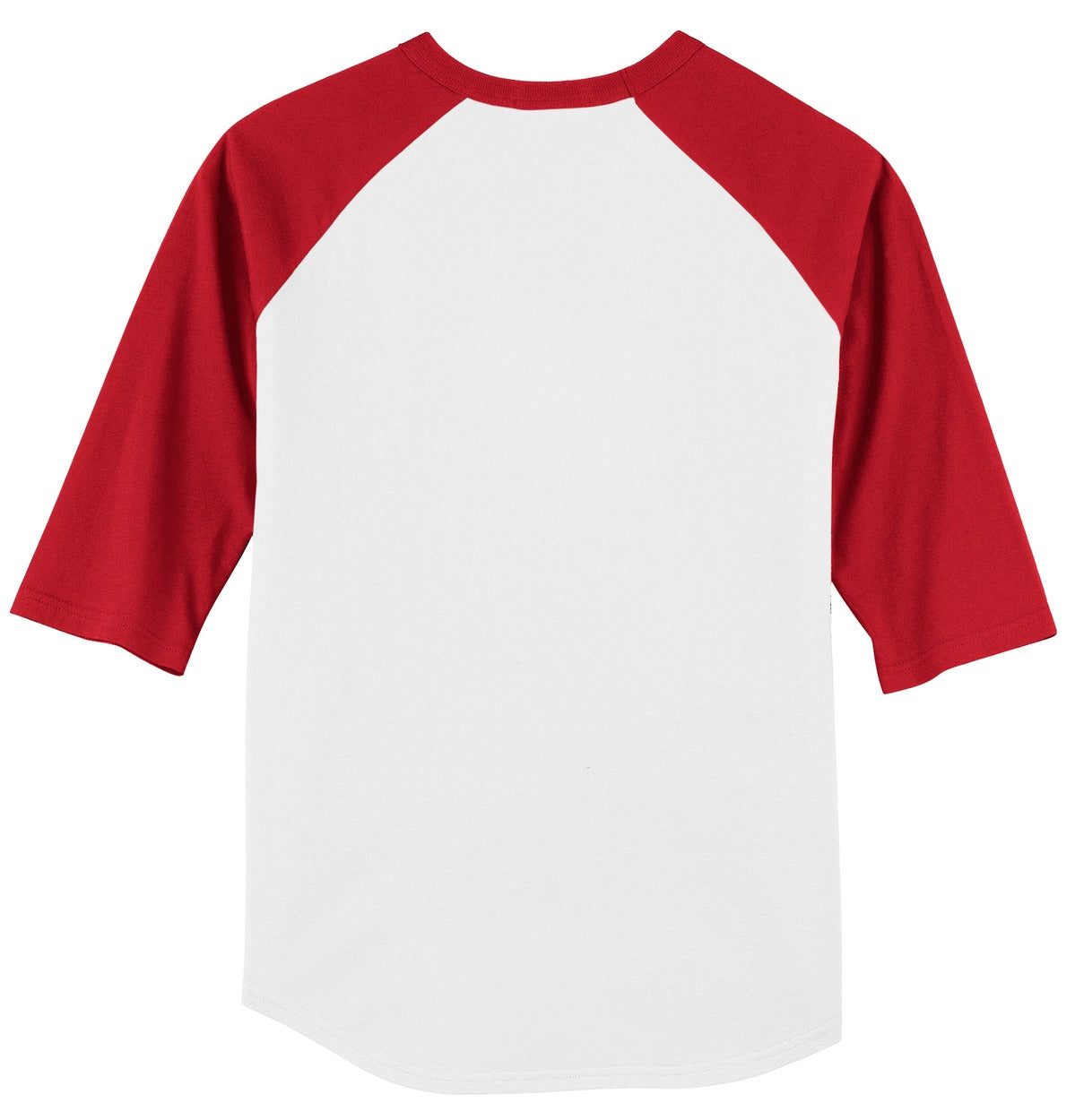 Sport-Tek Colorblock Raglan Jersey - White/ Red
