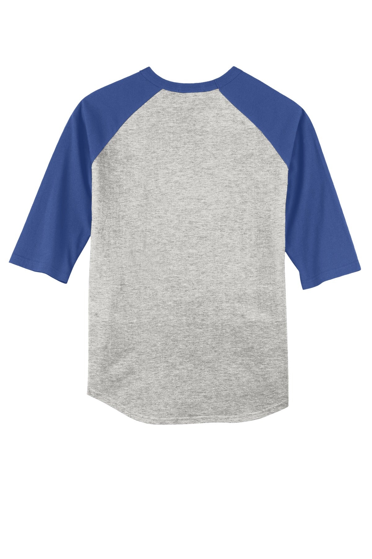Sport-Tek Colorblock Raglan Jersey - Heather Grey/ Royal