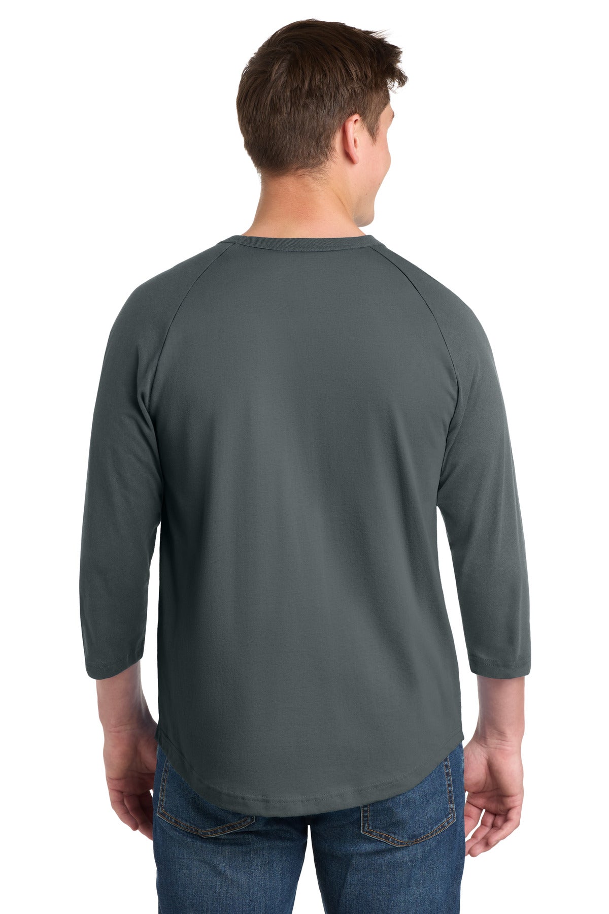 Sport-Tek Colorblock Raglan Jersey - Iron Grey