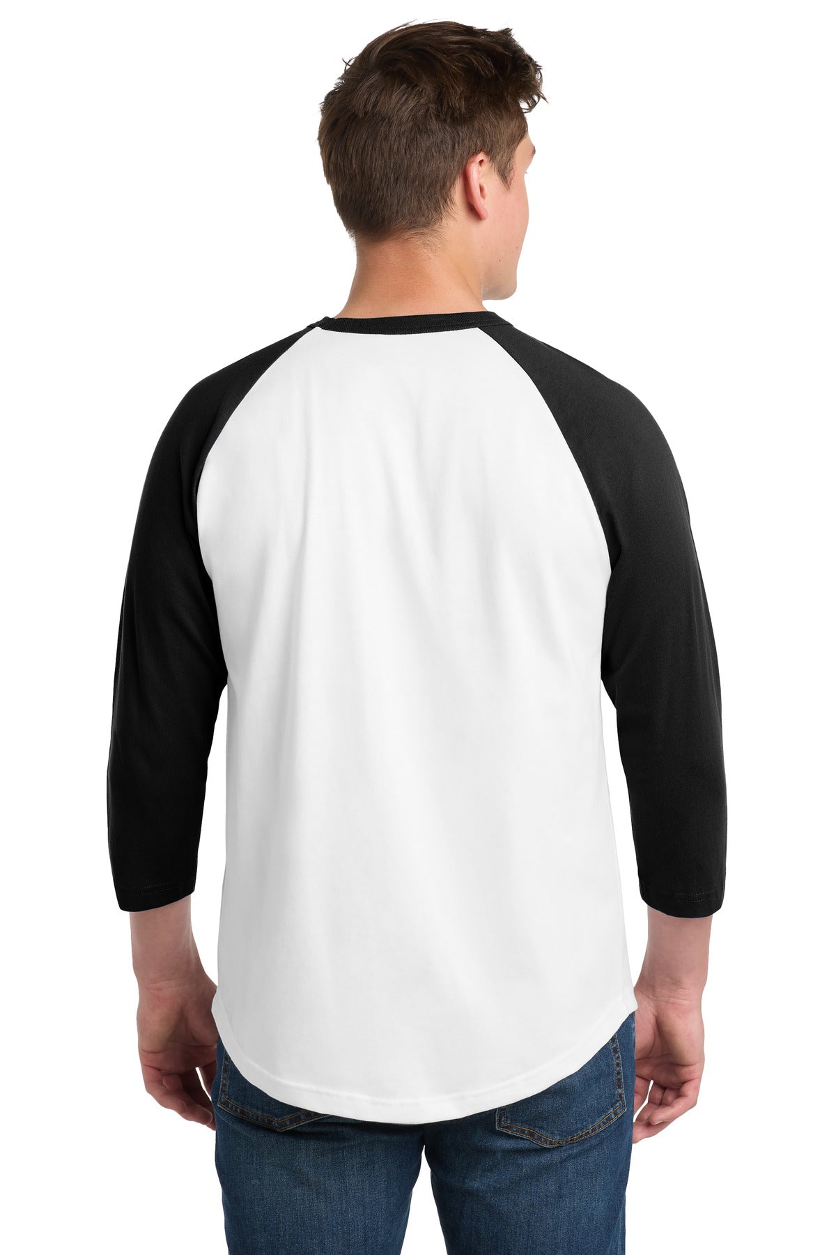 Sport-Tek Colorblock Raglan Jersey - White/ Black